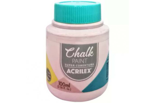 TINTA CHALK PAINT ACRILEX 100ML AREIA ROSADA